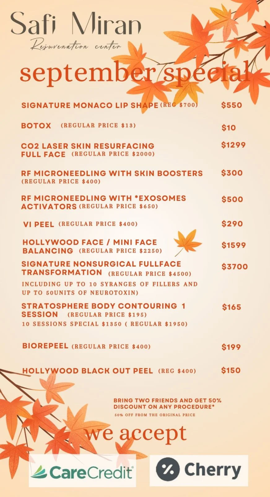 Specials from Safi Miran