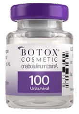 Botox vial used for wrinkle smoothing treatments