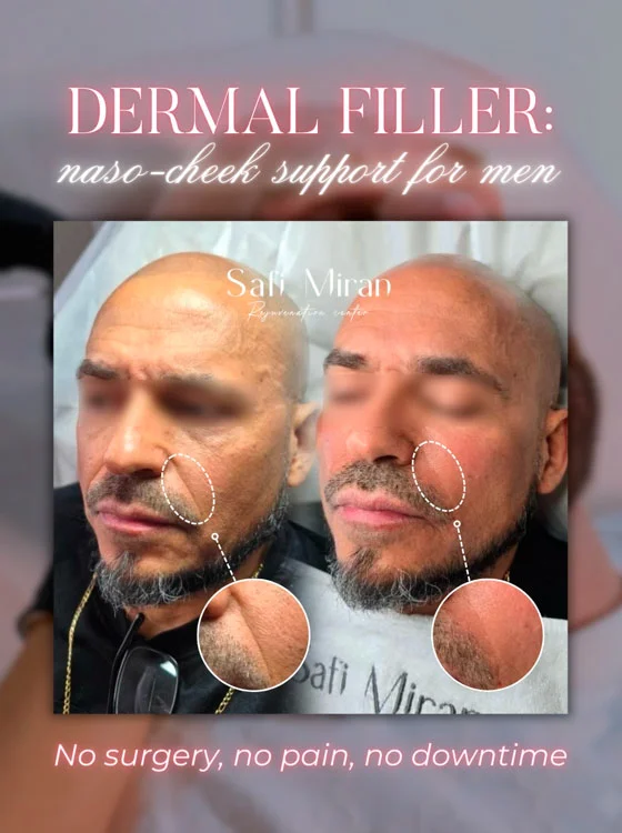 Dermal filler before and after