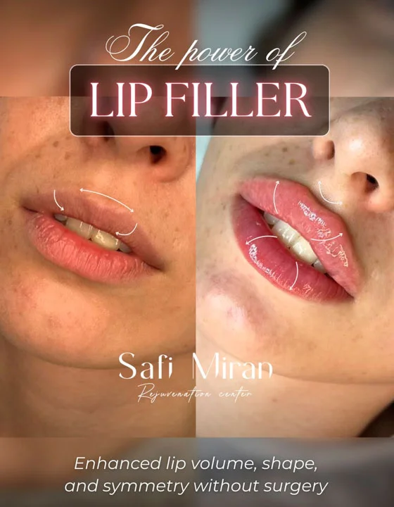 Lip fillers before and after
