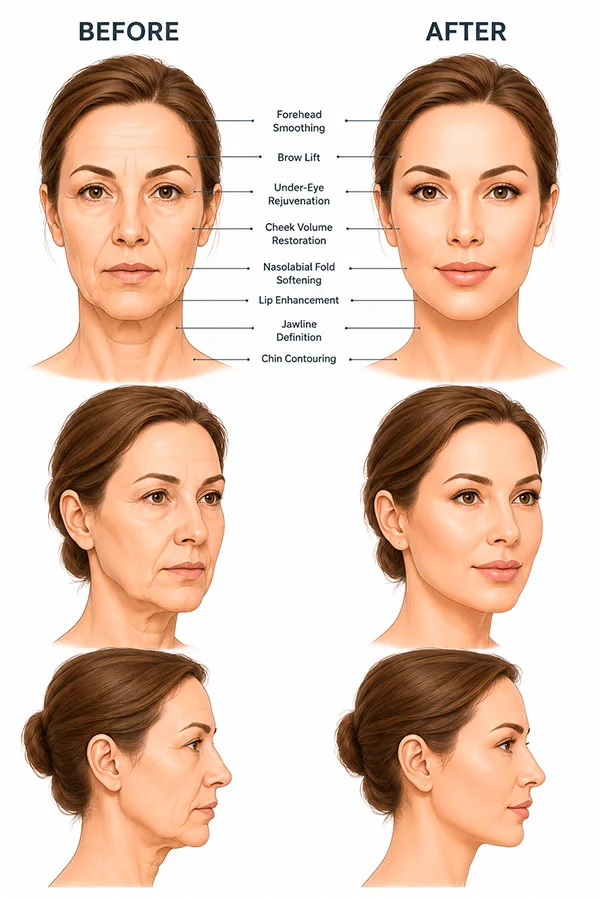 Total Face Rejuvenation before and after