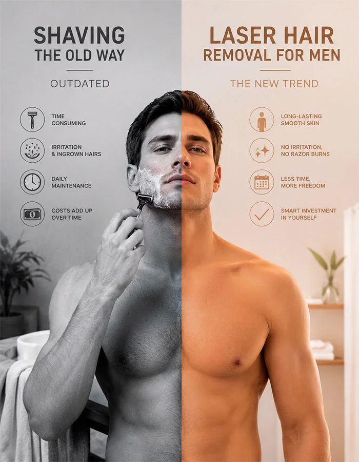 Benefits of Laser Hair Removal for Men