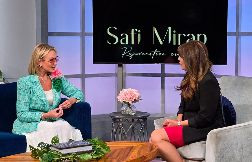 Anna Mariya Borodina during a 9NEWS KUSA television interview