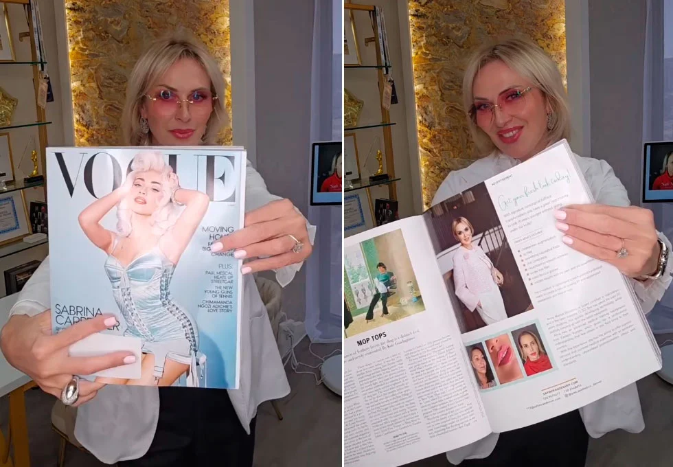Anna Mariya Borodina featured in Vogue magazine