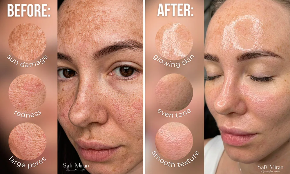 RF microneedling before and after main image